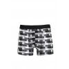 Moda Çizgi Erkek Penye Likralı Desenli Boxer 40120