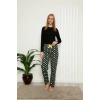 Moda Çizgi Kadın Alt Pijama