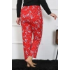 Moda Çizgi Kadın Büyük Beden Tek Alt Pijama 27503