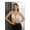 Moda Çizgi Kadın Destekli Balenli Sütyen 2011 Beyaz