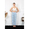 Moda Çizgi Kadın Pamuklu Alt Pijama 27469