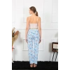 Moda Çizgi Kadın Pamuklu Alt Pijama 27469