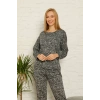 Moda Çizgi Kadın Penye Pijama