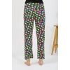Moda Çizgi Kadın Penye Smile Desenli Tek Alt Pijama 27537