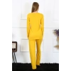 Moda Çizgi Kadın Penye Uzun Kol Patlı Pijama Takım 4167