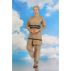 Moda Çizgi Kadın Tam Tesettür Mayo Bej 31061