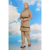 Moda Çizgi Kadın Tam Tesettür Mayo Bej 31061