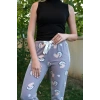 Moda Çizgi Kadın Welsoft Polar Tek Alt Pijama 210053