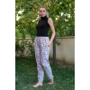 Moda Çizgi Kadın Welsoft Polar Tek Alt Pijama 210055