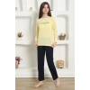 Moda Çizgi Kız Çocuk Penye Pijama Takım 20422