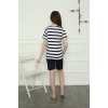 Moda Çizgi Kız Çocuk Penye Şortlu Pijama Takım 20406