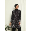 Moda Çizgi Tam Tesettür Dijital Desenli Mayo 31052