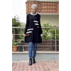 Moda Çizgi Triko Tunik