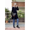 Moda Çizgi Triko Tunik