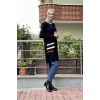 Moda Çizgi Triko Tunik