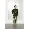 Moda Çizgi WelSoft Polar Çocuk Pijama Takımı 4635