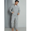 Moda Çizgi WelSoft Polar Fermuarlı Erkek Pijama Takımı 6840