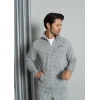 Moda Çizgi WelSoft Polar Fermuarlı Erkek Pijama Takımı 6840