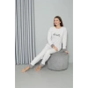 Moda Çizgi Welsoft Polar Kadın Pijama Takımı 8515