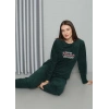 Moda Çizgi Welsoft Polar Kadın Pijama Takımı 8516