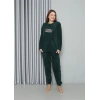 Moda Çizgi Welsoft Polar Kadın Pijama Takımı 8516