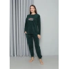 Moda Çizgi Welsoft Polar Kadın Pijama Takımı 8516