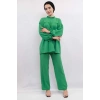 Moda Çizgili Robalı İkili Takım Yeşil