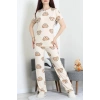 Modal Alt Üst Aynı Pijama Takımı Ayıkafa - 782.1287.