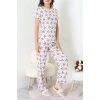 Modal Alt Üst Aynı Pijama Takımı Kalpayı - 782.1287.
