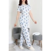 Modal Alt Üst Aynı Pijama Takımı Maviayı - 782.1287.