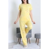 Modal Alt Üst Aynı Pijama Takımı Sarıördek - 782.1287.