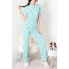 Modal Alt Üst Aynı Pijama Takımı Yeşilpanda - 782.1287.