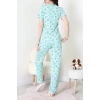 Modal Alt Üst Aynı Pijama Takımı Yeşilpanda - 782.1287.