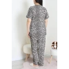 Modal Büyük Beden Pijama Takımı Leopar - 775.1287.