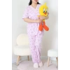 Modal Büyük Beden Pijama Takımı Lila - 775.1287.