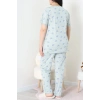 Modal Büyük Beden Pijama Takımı Mint - 775.1287.