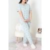 Modal Büyük Beden Pijama Takımı Mint - 775.1287.
