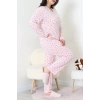 Modal Büyük Beden Pijama Takımı Pudraçiçek - 773.1287.