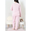 Modal Büyük Beden Pijama Takımı Pudraçiçek - 773.1287.