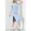 Modal Kumaş Bisiklet Yaka Midi Boy Elbise Bebemavi - 71134.275.