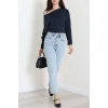 Modal Kumaş Kayık Yaka Bluz Laci - 4118.1247.