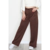 Modal Kumaş Palazzo Pantolon Kahve - 51104.2061.