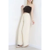 Müslin Bol Paça Pantolon Bej - 349.1238.
