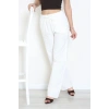 Müslin Bol Paça Pantolon Beyaz - 349.1238.