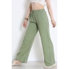 Müslin Bol Paça Pantolon Haki - 349.1238.