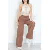 Müslin Bol Paça Pantolon Kahve - 349.1238.