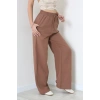 Müslin Bol Paça Pantolon Kahve - 349.1238.