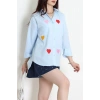 Nakış Detaylı Terıkoton Gömlek Bebemavi - 43960.2111.