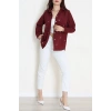 Nakış Detaylı Terıkoton Gömlek Bordo - 43958.2111.
