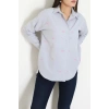 Nakış Detaylı Terıkoton Gömlek Boyalıgri - 43958.2111.